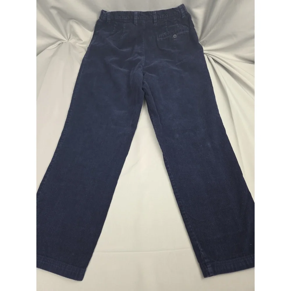 Vintage Y2K Corduroy Pants By Northern Reflections Womens 12 Blue Cotton Stretch